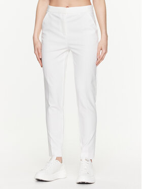 NAF NAF NAF NAF Pantaloni di tessuto Erita XENP9 Écru Regular Fit