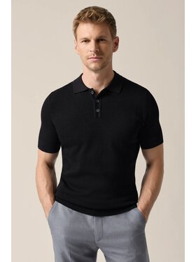 Lancerto Lancerto Polo Mirko PO073126000014 Czarny Regular Fit