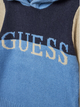 Guess Pulover N4BR01 Z32N0 Mornarsko Modra Regular Fit