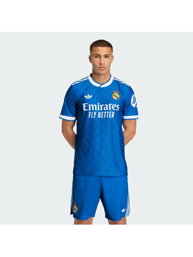 adidas adidas Koszulka techniczna Originals Real Madrid Błękitny Slim Fit