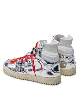 Off-White Tenisice OMIA065F22LEA0067272 Srebrna