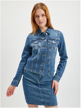 Orsay Orsay Kurtka jeansowa 821139-558000__44 Niebieski Regular Fit