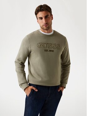Guess Guess Bluza 176809 Zielony Classic Fit