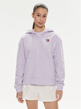 Tommy Jeans Tommy Jeans Džemperis Badge DW0DW17955 Violetinė Relaxed Fit