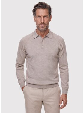 Pako Lorente Pako Lorente Sweter P26WP-2X-001 Beżowy Straight Fit