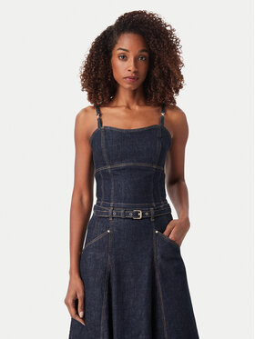 Guess Guess Top W6YH15 D1351 Mornarsko modra Slim Fit