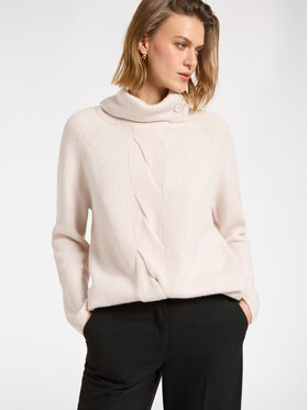 Elena Mirò Elena Mirò Sweter M437Z000565N002 Kremowy Boxy Fit