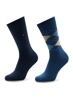 Tommy Hilfiger Tommy Hilfiger Vyriškų ilgų kojinių komplektas (2 poros) 100001495 Tamsiai mėlyna
