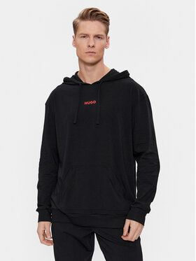 Hugo Hugo Bluză Linked Hoodie 50505110 Negru Regular Fit