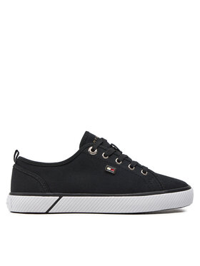 Tommy Hilfiger Tommy Hilfiger Sneakers aus Stoff Vulc Canvas Sneaker FW0FW08063 Schwarz