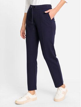 Olsen Olsen Chinos kelnes 14002101 Tamsiai mėlyna Regular Fit