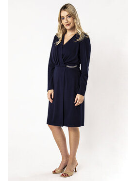 QUIOSQUE QUIOSQUE Sukienka codzienna ZALA DRESS Granatowy Regular Fit