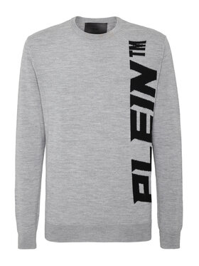 PHILIPP PLEIN PHILIPP PLEIN Longsleeve 1647 Szary Regular Fit