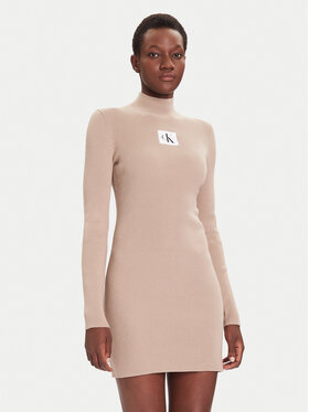 Calvin Klein Jeans Calvin Klein Jeans Rochie de zi LV047D308G Bej Slim Fit