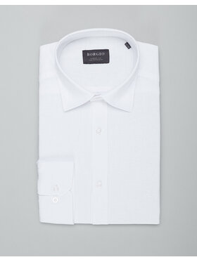 Borgio Borgio Koszula lentini Biały Classic Fit