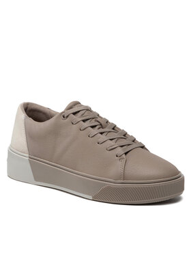 Calvin Klein Calvin Klein Sneakersy Low Top Lace Up HM0HM00676 Beżowy