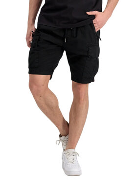 Alpha Industries Alpha Industries Szorty materiałowe Ripstop Jogger Short Czarny Classic Fit