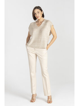 Deni Cler Milano Deni Cler Milano Sweter T-DC-S213-E2-40-13-1 Beżowy Regular Fit