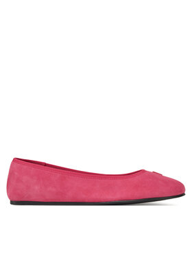 Tommy Hilfiger Tommy Hilfiger Балеринки Th Hardware Suede Ballerina FW0FW08655 Розов