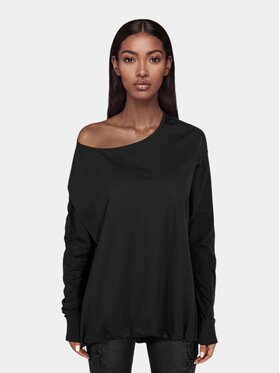 MADE BY SOCIETY MADE BY SOCIETY T-Shirt TRICOU SIDE FALL - T27831 Czarny Basic Fit