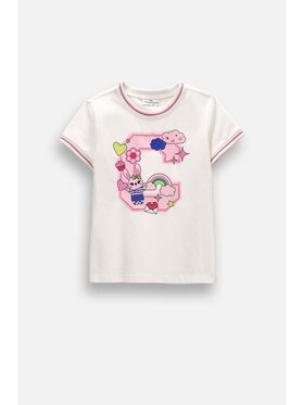 Coccodrillo Coccodrillo T-Shirt ZC6143202AGK-003 Krémová Regular Fit