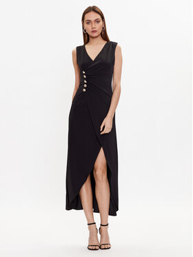 ViCOLO ViCOLO Večerna obleka TE0027 Črna Regular Fit