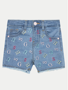 Guess Guess Kratke traperice K4GD19 D4CA0 Plava Regular Fit