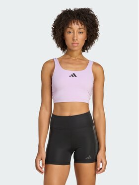 adidas adidas Biustonosz sportowy Power Light Support Fioletowy