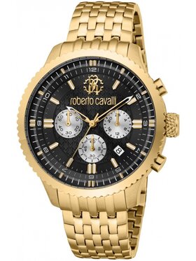 Roberto Cavalli Roberto Cavalli Zegarek RC5G127M0075 Złoty
