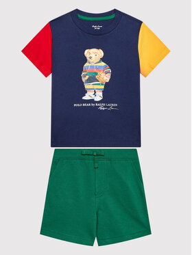 Polo Ralph Lauren Polo Ralph Lauren Komplet t-shirt i szorty sportowe 320871499001 Kolorowy Regular Fit