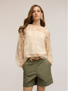 Motivi Motivi Blusa 2043W000810N002 Crema Over Fit