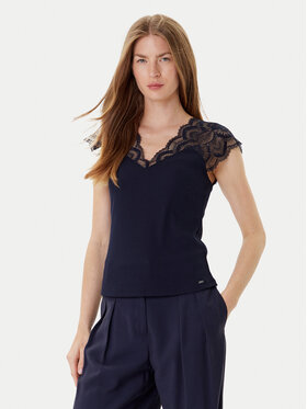 Morgan Morgan Bluzka 251-DELI Granatowy Slim Fit