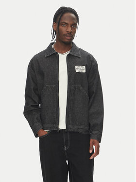 DC DC Джинсова куртка Pit Crew Jacket ADYJK03206 Чорний Boxy Fit