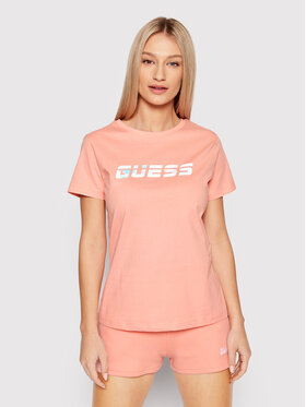 Guess Guess T-Shirt Bessie V2GI07 I3Z11 Różowy Regular Fit