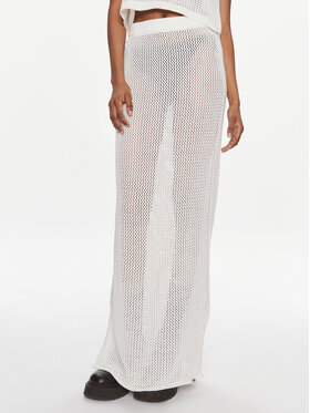 Tommy Jeans Tommy Jeans Maxi sukňa Open Stitch DW0DW17878 Écru Regular Fit