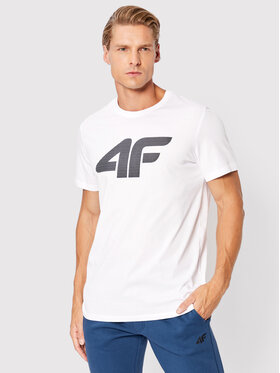 4F 4F Marškinėliai H4Z22-TSM353 Balta Regular Fit