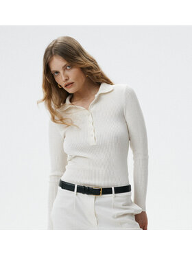 MARI PRETI MARI PRETI Sweter Grace Biały Regular Fit