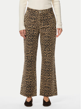 Pieces Pieces Jeansy Salume 17156943 Hnědá Straight Fit