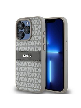 DKNY DKNY Etui na telefon Apple iPhone 15 Pro Beżowy