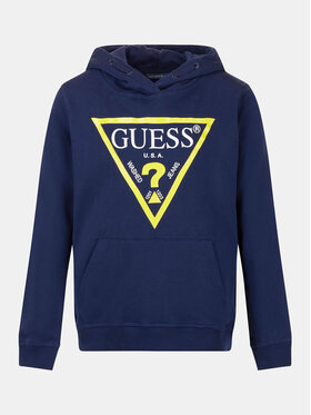 Guess Guess Pulóver L92Q09 KAUG0 Sötétkék Regular Fit