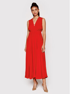 N°21 N°21 Коктейлна рокля 22I N2M0 H141 5111 Червен Regular Fit