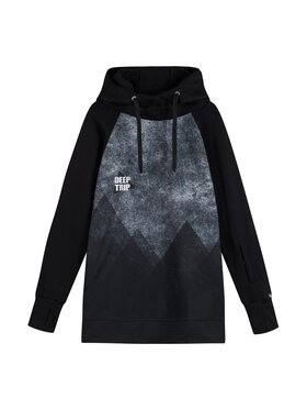DEEP TRIP DEEP TRIP Bluza techniczna FREDDIE Czarny Regular Fit
