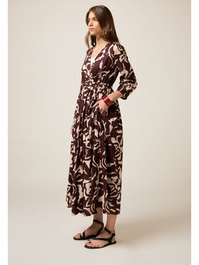 Oltre Oltre Vestito da giorno 7357R004880N0Z6 Marrone A-Line Fit