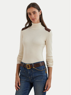 LAUREN RALPH LAUREN LAUREN RALPH LAUREN Rolák 200951386001 Écru Slim Fit