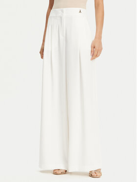Patrizia Pepe Patrizia Pepe Штани палаццо 2P1684 A411 Білий Regular Fit