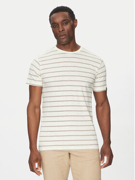 INDICODE INDICODE Tricou Inrima 41-168 Écru Regular Fit