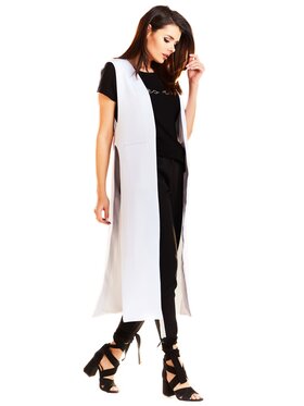 Awama Awama Kamizelka A280 Biały Basic Fit