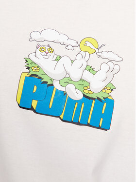 Puma Majica Puma X Ripndip 622196 Écru Relaxed Fit