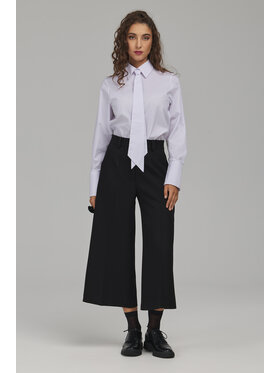 NIFE NIFE Kalhoty culottes SD144 Černá Wide Leg