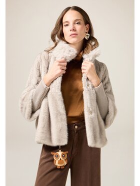 Oltre Oltre Płaszcz zimowy 0077R000472N003 Szary Baggy Fit